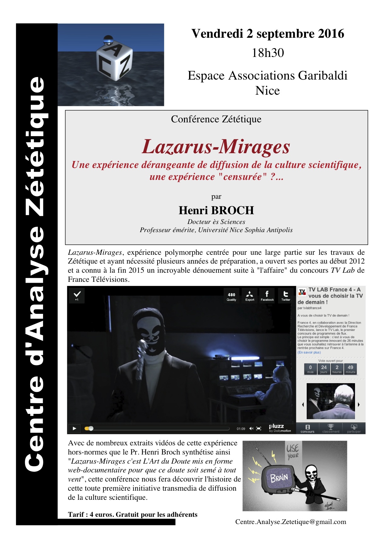 2016.09.02-Conf-HB-CAZ-Lazarus 2016.09.02-Conf-HB-CAZ-Lazarus