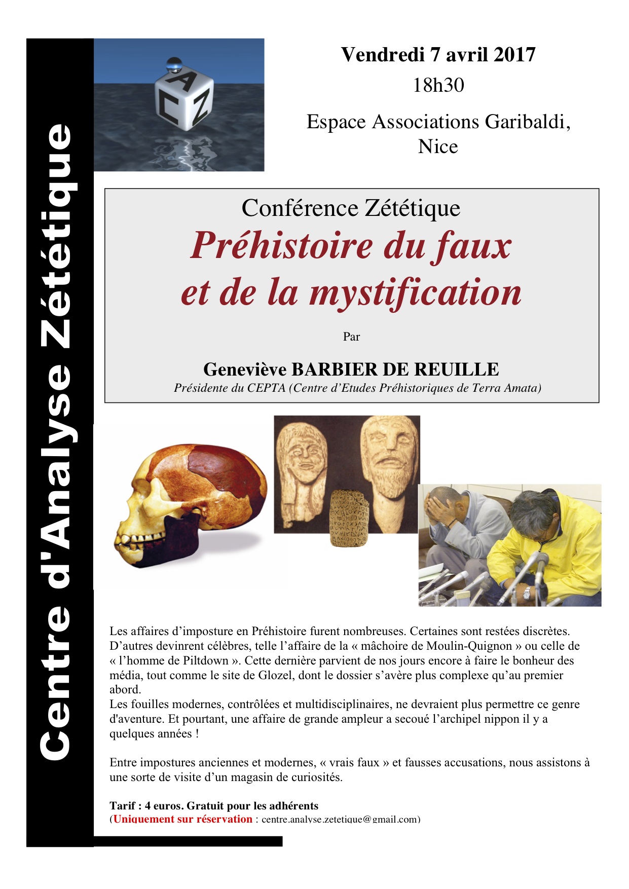 2017.04.07-Conf-GBdR-CAZ-Faux en Prehistoire 2017.04.07-Conf-GBdR-CAZ-Faux en Prehistoire