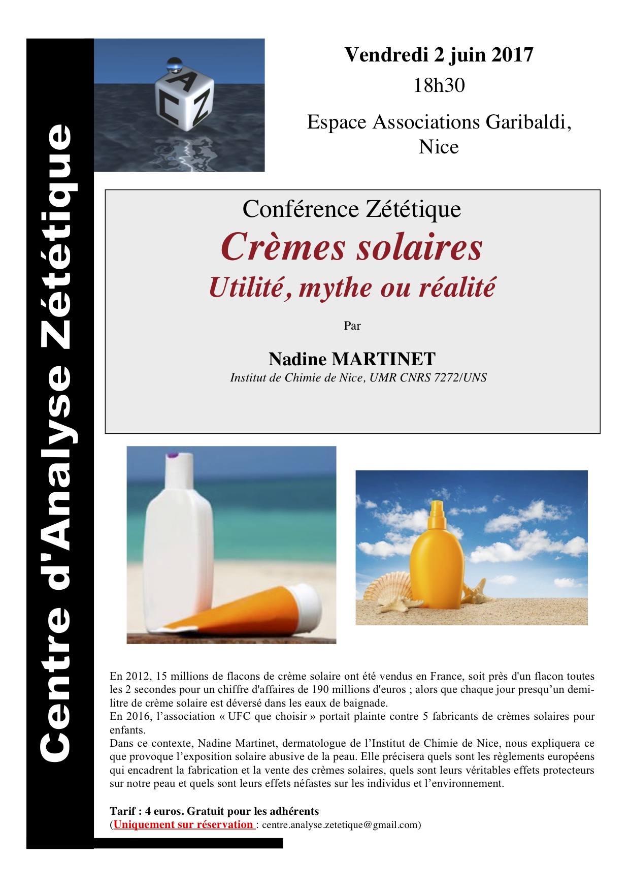 2017.06.02-Conf-NM-CAZ-Cremes solaires 2017.06.02-Conf-NM-CAZ-Cremes solaires