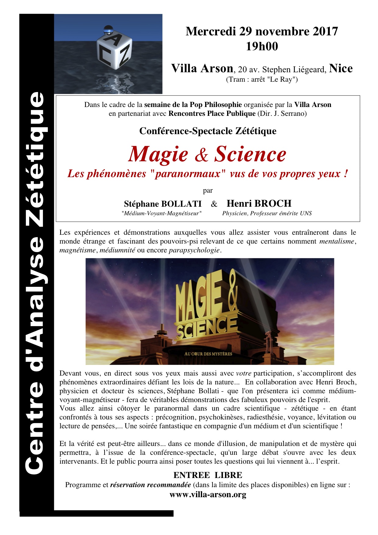 2017.11.29-Conf-SB-et-HB-Arson-Magie-Science 2017.11.29-Conf-SB-et-HB-Arson-Magie-Science
